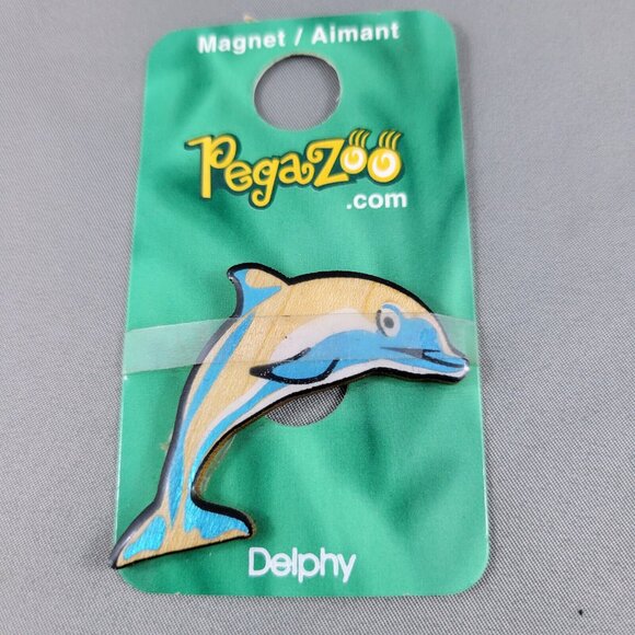Dolphin Magnet Pegazoo “Delphy” Made In Canada From Real Maple Wood - Picture 2 of 4